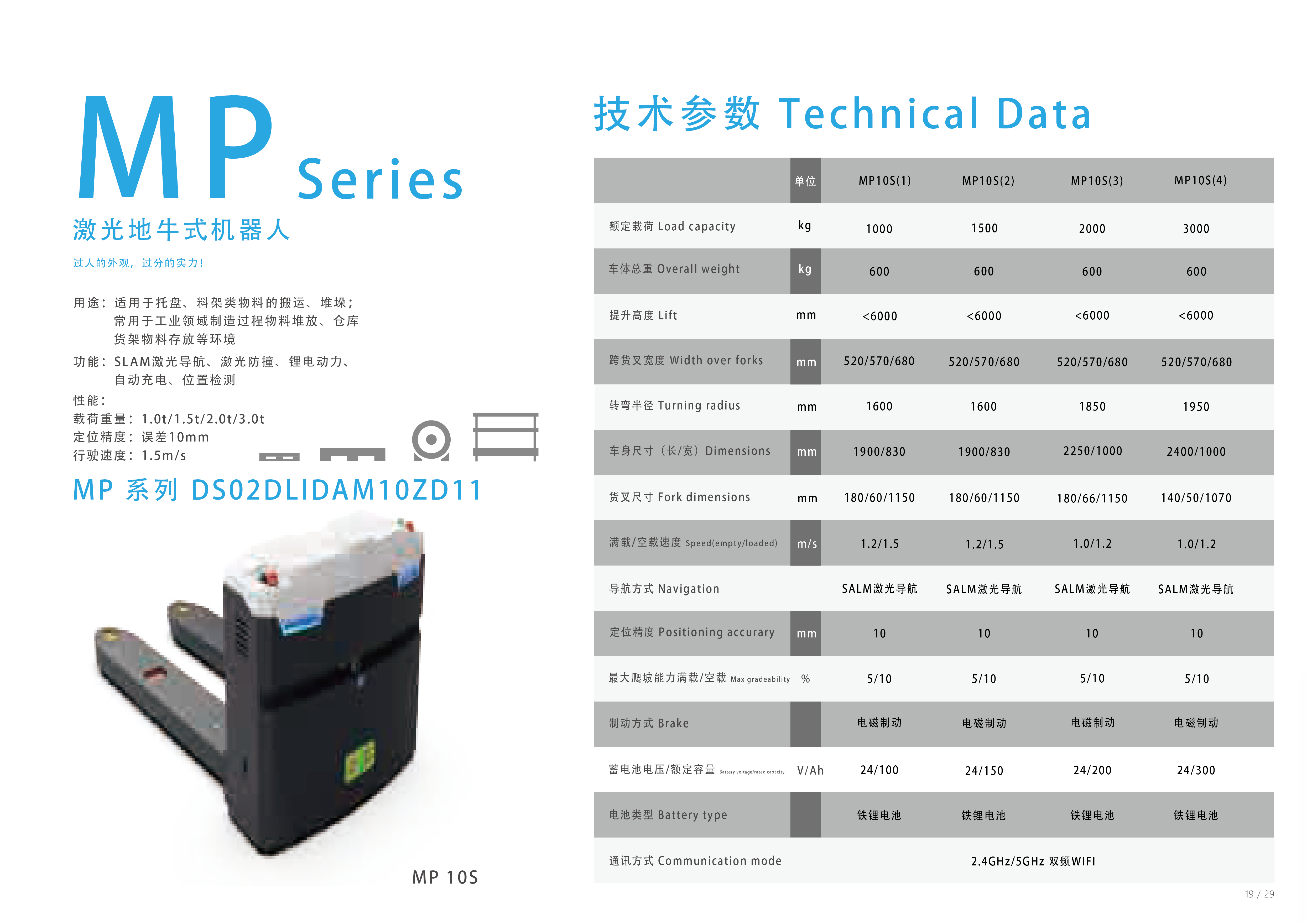 MP系列MP10S激光地牛機(jī)器人